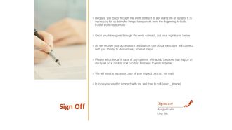 Sign Off Planning Ppt PowerPoint Presentation Model Format