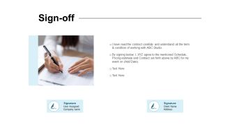 Sign Off Planning Ppt PowerPoint Presentation Show Guide