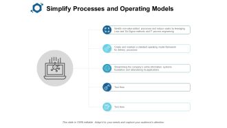 Simplify Processes And Operating Models Ppt PowerPoint Presentation Icon Inspiration