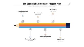 Six Essential Elements Of Project Plan Ppt PowerPoint Presentation Layouts Aids