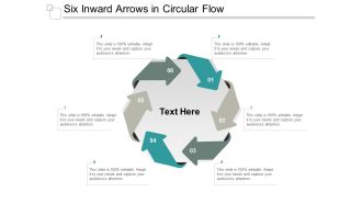 Six Inward Arrows In Circular Flow Ppt Powerpoint Presentation Slides Clipart Images
