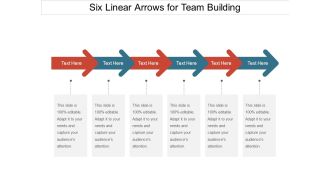 Six Linear Arrows For Team Building Ppt PowerPoint Presentation Slides Demonstration PDF