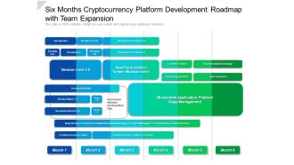Six Months Cryptocurrency Platform Development Roadmap With Team Expansion Sample