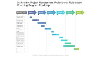 Six Months Project Management Professional Role Based Coaching Program Roadmap Introduction
