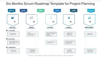 Six Months Scrum Roadmap Template For Project Planning Sample