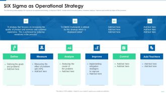 Six Sigma Continuous Process Six Sigma As Operational Strategy Guidelines PDF