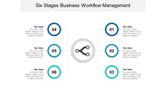 Six Stages Business Workflow Management Ppt Powerpoint Presentation Model Smartart