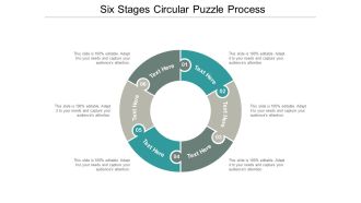 six stages circular puzzle process ppt powerpoint presentation professional example introduction