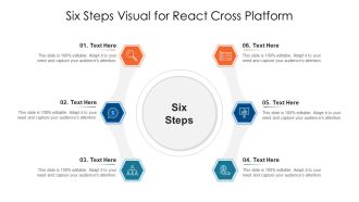Six Steps Visual For React Cross Platform Ppt Ideas Example File PDF