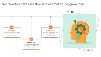 Skill Development And New Hire Orientation Program Icon Designs PDF