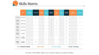 Skills Matrix Ppt PowerPoint Presentation Model Example Introduction
