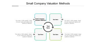 Small Company Valuation Methods Ppt PowerPoint Presentation Summary Cpb