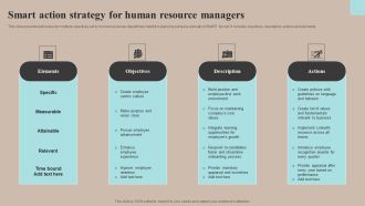 Smart Action Strategy For Human Resource Managers Structure PDF