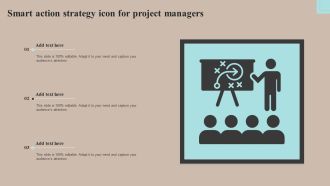 Smart Action Strategy Icon For Project Managers Infographics PDF