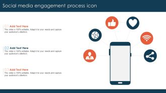 Social Media Engagement Process Icon Topics PDF