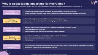 Social Media Hiring For Potential Candidate Why Is Social Media Important Ppt Model Graphics PDF
