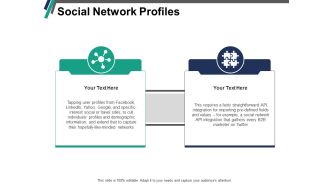 Social Network Profiles Ppt PowerPoint Presentation Icon Vector