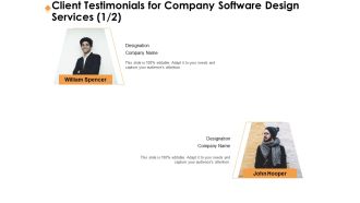 Software Development Client Testimonials For Company Software Design Services Professional PDF