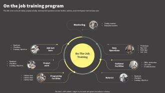 Software Development Life Cycle Planning On The Job Training Program Ideas PDF