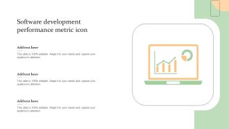 Software Development Performance Metric Icon Brochure PDF