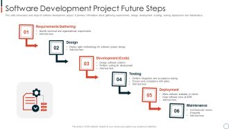 Software Development Project Future Steps Icons PDF