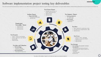 Software Implementation Project Testing Key Deliverables Template PDF