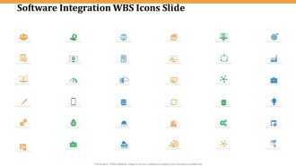 Software Integration WBS Icons Slide Ppt PowerPoint Presentation Infographic Template Themes PDF