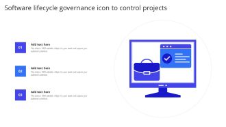Software Lifecycle Governance Icon To Control Projects Rules PDF