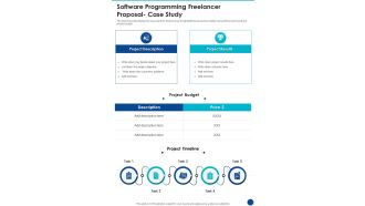 Software Programming Freelancer Proposal Case Study One Pager Sample Example Document