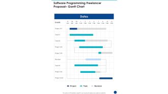 Software Programming Freelancer Proposal Gantt Chart One Pager Sample Example Document