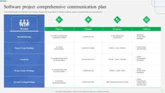 Software Project Comprehensive Communication Plan Rules PDF