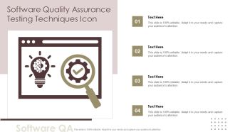 Software Quality Assurance Testing Techniques Icon Download PDF
