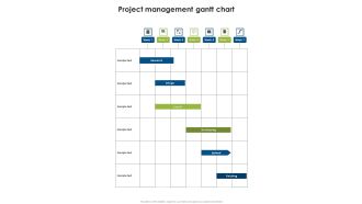 Solar Energy System Sales And Setup Project Management Gantt Chart One Pager Sample Example Document
