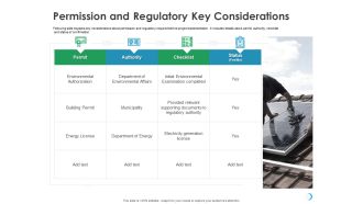 Solar System Implementation And Support Service Permission And Regulatory Key Considerations Inspiration PDF