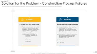 Solution For The Problem Construction Process Failures Pictures PDF