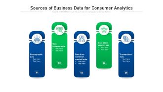 Sources Of Business Data For Consumer Analytics Ppt PowerPoint Presentation Gallery Professional PDF