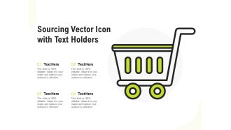 Sourcing Vector Icon With Text Holders Ppt PowerPoint Presentation Infographic Template Inspiration