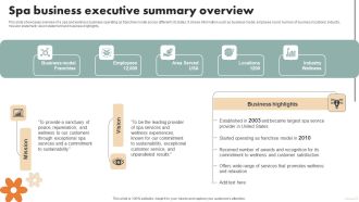 Spa Marketing Strategy Boost Reservations Enhance Revenue Spa Business Executive Summary Overview Rules PDF