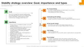 Stability Strategy Overview Goal Importance And Types Brochure PDF