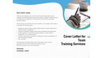 Staff Engagement Training And Development Cover Letter For Team Training Services Professional PDF
