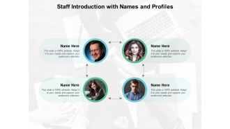 Staff Introduction With Names And Profiles Ppt Powerpoint Presentation Slides Deck