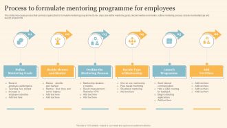 Staff On Job Coaching Program For Skills Enhancement Process To Formulate Mentoring Programme For Employees Diagrams PDF