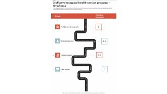 Staff Psychological Health Session Proposal Timeframe One Pager Sample Example Document