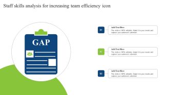 Staff Skills Analysis For Increasing Team Efficiency Icon Elements PDF
