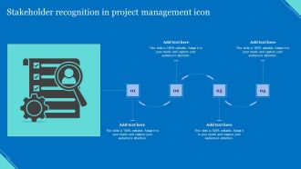 Stakeholder Recognition In Project Management Icon Graphics PDF