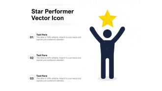 Star Performer Vector Icon Ppt PowerPoint Presentation Gallery Backgrounds