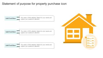 Statement Of Purpose For Property Purchase Icon Themes PDF