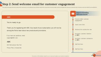 Step 2 Send Welcome Email For Customer Engagement Slides PDF