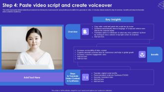 Step 4 Paste Video Script And Create Voiceover Ideas PDF