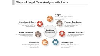Steps Of Legal Case Analysis With Icons Ppt PowerPoint Presentation File Example PDF
